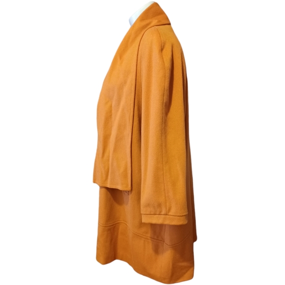 Projections Wools Blend Orange Coat Size 26W - Picture 4 of 8